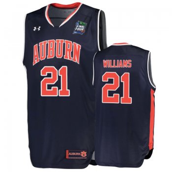 Auburn Tigers Devontae Williams #21 Navy 2019 Final-Four Replica Jersey