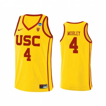 Evan Mobley USC Trojans Yellow Jersey 2021 2021 March Madness Sweet 16 Alternate