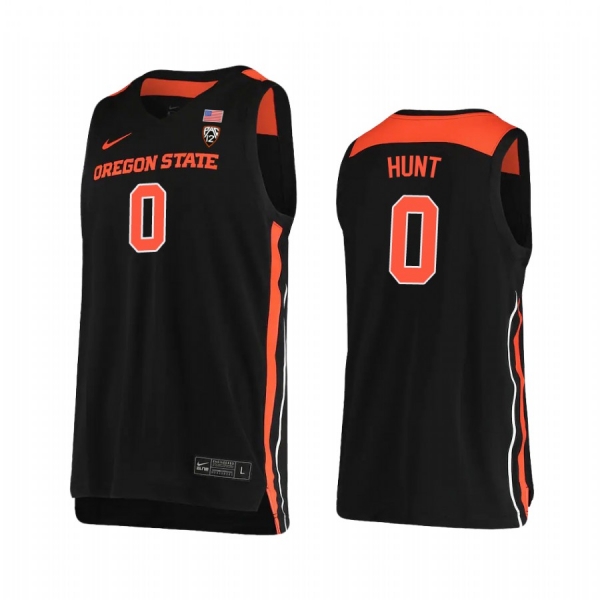 Oregon State Beavers Gianni Hunt Jersey 2021 2021 March Madness Sweet 16 Black Nike