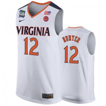 Virginia Cavaliers De'Andre Hunter #12 White 2019 Final-Four Replica Basketball Jersey