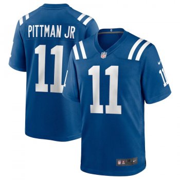 Men's Indianapolis Colts Nike Game Team Colour Jersey - Gym Blue - Michael Pittman Jr.