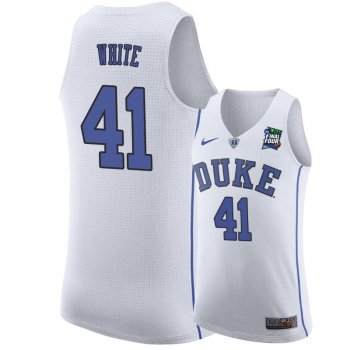 Duke Blue Devils Jack White #41 Blue 2019 Final-Four Replica Basketball Jersey