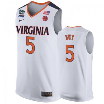 Virginia Cavaliers Kyle Guy #5 White 2019 Final-Four Replica Basketball Jersey