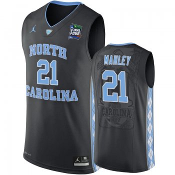 North Carolina Tar Heels Sterling Manley #21 Black 2019 Final-Four Replica Basketball Jersey