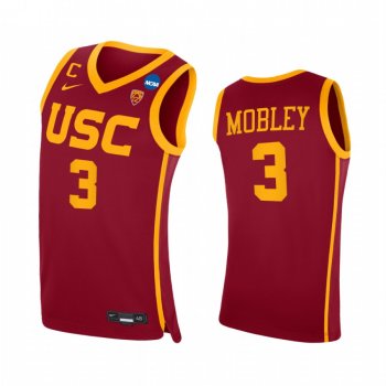 Isaiah Mobley USC Trojans Cardinal Jersey 2021 March Madness Sweet 16 PAC-12