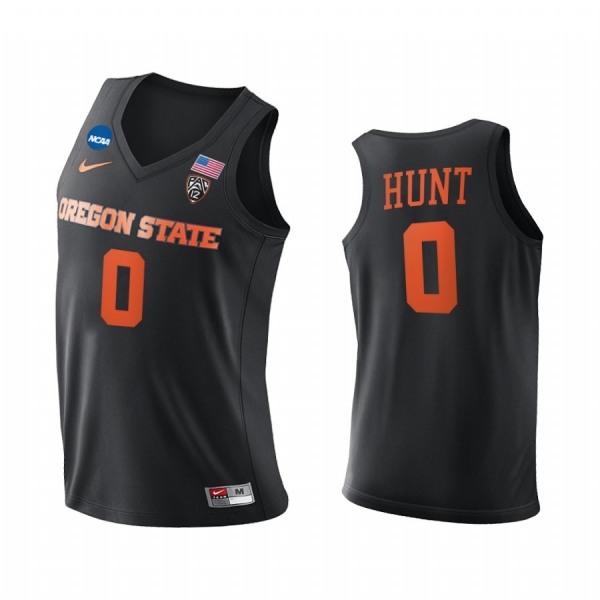 Gianni Hunt Oregon State Beavers Black Jersey 2021 March Madness Sweet 16 PAC-12