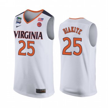 Mamadi Diakite Virginia Cavaliers #25 2019 Final-Four Jersey - White