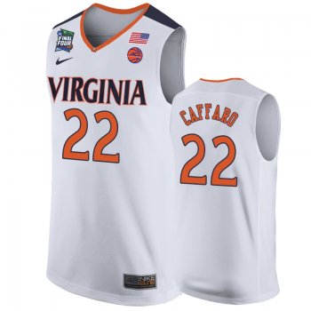 Virginia Cavaliers Francisco Caffaro #22 White 2019 Final-Four Replica Basketball Jersey