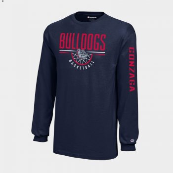 Gonzaga Bulldogs Navy Champion Long Sleeve Men T-Shirt March Madness