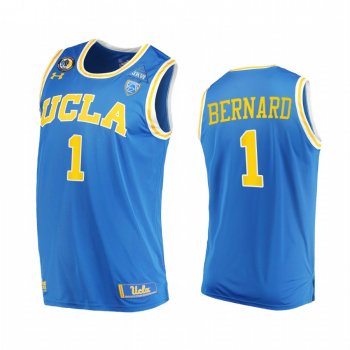 UCLA Bruins Jules Bernard Jersey 2021 March Madness PAC-12 Blue Stand Together