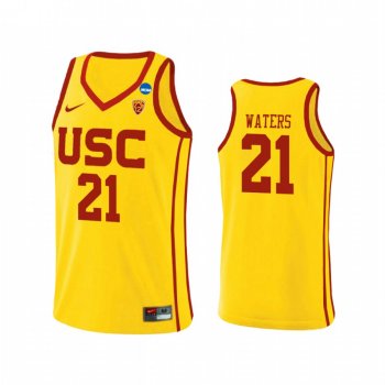 USC Trojans Reese Waters Yellow 2021 March Madness Sweet 16 Alternate Jersey USC Trojans