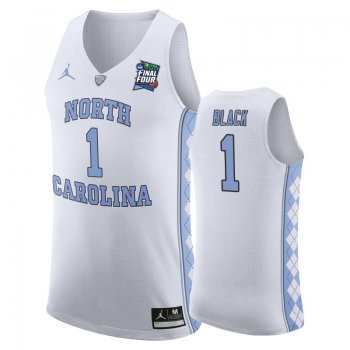 North Carolina Tar Heels Leaky Black #1 White 2019 Final-Four Replica Basketball Jersey