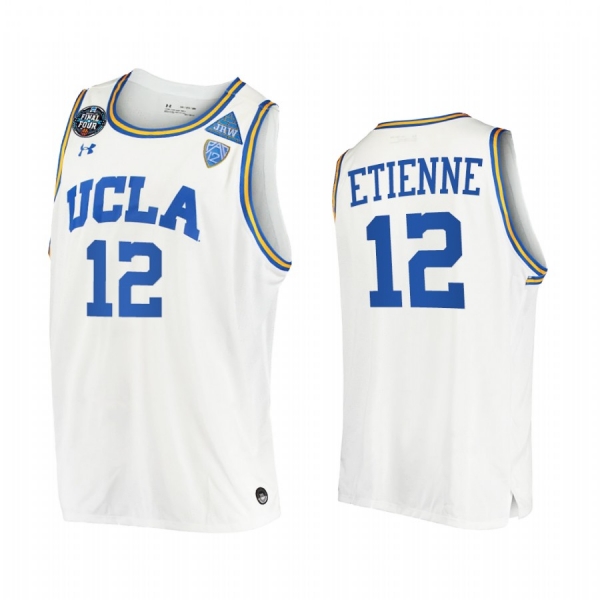 Mac Etienne #12 UCLA Bruins 2021 March Madness Final Four Jersey White JRW