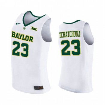 Baylor Bears Jonathan Tchamwa Tchatchoua Jersey 2021 March Madness Elite 8 White