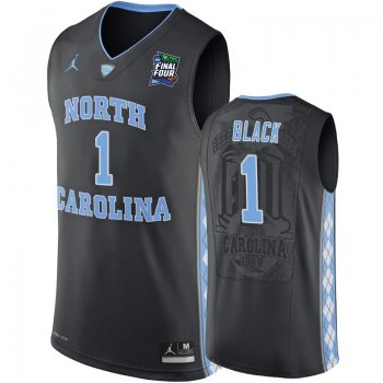 North Carolina Tar Heels Leaky Black #1 Black 2019 Final-Four Replica Basketball Jersey