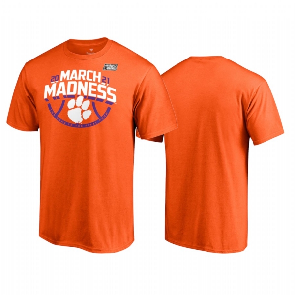 Clemson Tigers Orange 2021 NCAA Basketball March Madness Men Tee March Madness