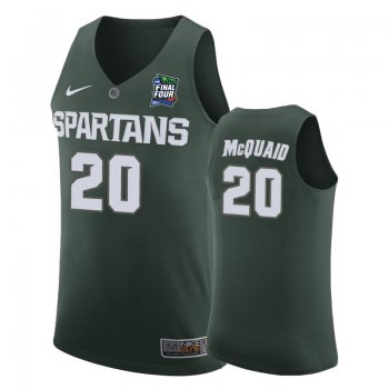 Michigan State Spartans Matt McQuaid #20 Green 2019 Final-Four Replica Jersey