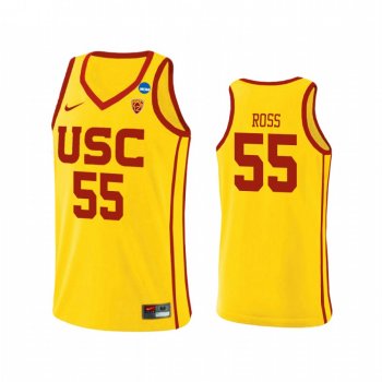 USC Trojans Amar Ross Yellow 2021 March Madness Sweet 16 Alternate Jersey USC Trojans