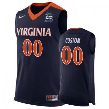 Virginia Cavaliers Custom #00 Navy 2019 Final-Four Replica Basketball Jersey