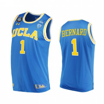 Jules Bernard #1 UCLA Bruins 2021 March Madness Final Four Jersey Blue PAC-12