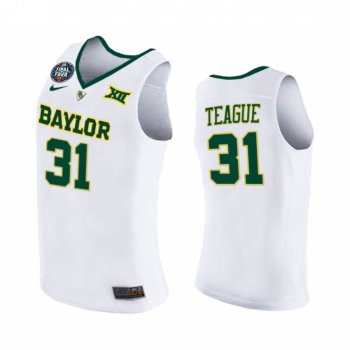 MaCio Teague #31 Baylor Bears 2021 March Madness Final Four Jersey White