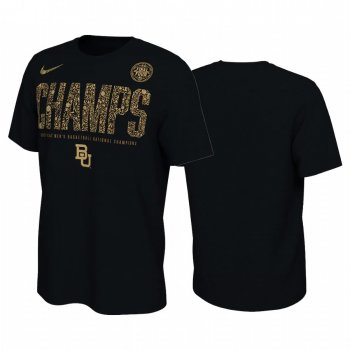 Baylor Bears Black 2021 NCAA National Champions Locker Roo Men T-Shirt