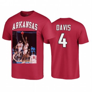 Arkansas Razorbacks Davonte Davis Red Game Winning Shot 2021 March Madness Elite 8 Men T-Shirt