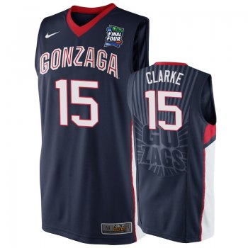 Gonzaga Bulldogs Brandon Clarke #15 Navy 2019 Final-Four Replica Basketball Jersey