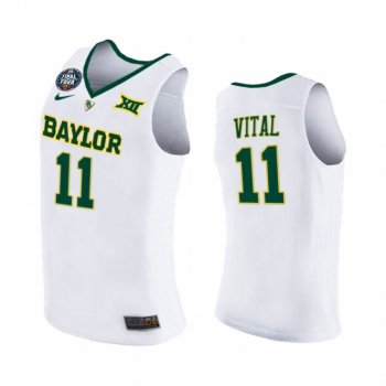 Mark Vital #11 Baylor Bears 2021 March Madness Final Four Jersey White