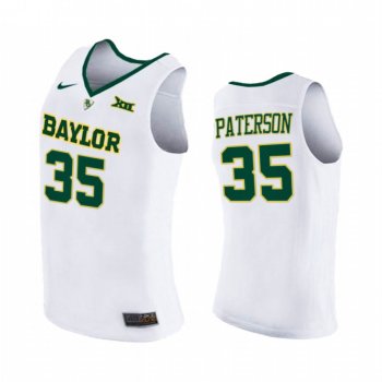 Baylor Bears Mark Paterson Jersey 2021 March Madness Elite 8 White