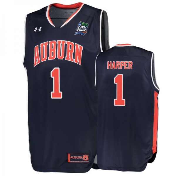 Auburn Tigers Jared Harper #1 Navy 2019 Final-Four Replica Jersey