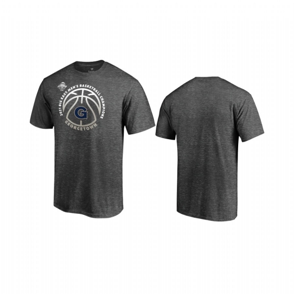 Georgetown Hoyas Charcoal 2021 Big East Conference Tournament Champions Men Tee March Madness