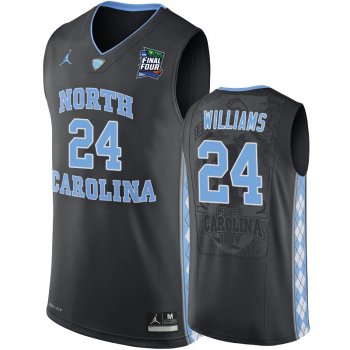 North Carolina Tar Heels Kenny Williams #24 Black 2019 Final-Four Replica Basketball Jersey