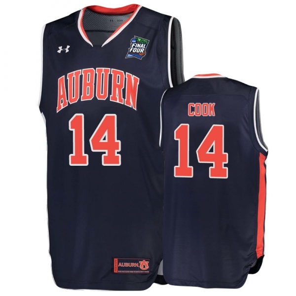 Auburn Tigers Preston Cook #14 Navy 2019 Final-Four Replica Jersey