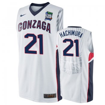 Gonzaga Bulldogs Rui Hachimura #21 White 2019 Final-Four Replica Basketball Jersey