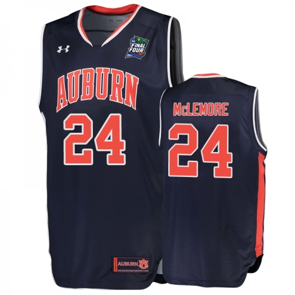 Auburn Tigers Anfernee McLemore #24 Navy 2019 Final-Four Replica Jersey