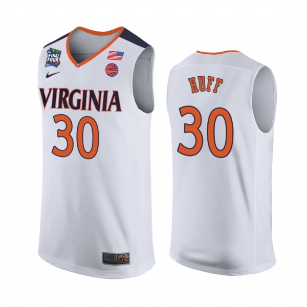 Jay Huff Virginia Cavaliers #30 2019 Final-Four Jersey - White