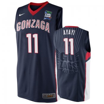 Gonzaga Bulldogs Joel Ayayi #11 Navy 2019 Final-Four Replica Basketball Jersey