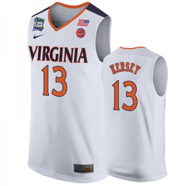 Virginia Cavaliers Grant Kersey #13 White 2019 Final-Four Replica Basketball Jersey