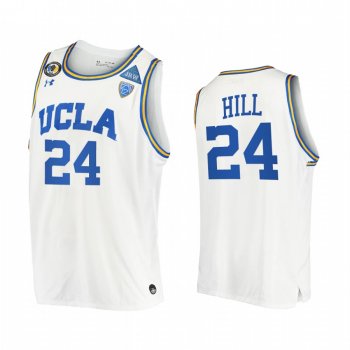 Jalen Hill UCLA Bruins White Jersey 2021 March Madness PAC-12 Stand Together