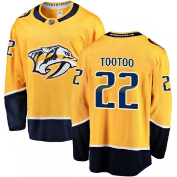 Men's Jordin Tootoo Nashville Predators Fanatics Branded Home Jersey - Breakaway Gold