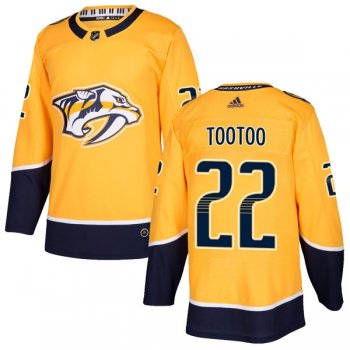 Men's Jordin Tootoo Nashville Predators Adidas Home Jersey - Authentic Gold