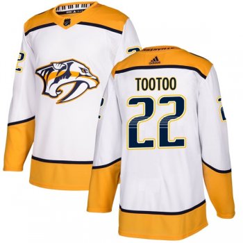 Men's Jordin Tootoo Nashville Predators Adidas Away Jersey - Authentic White