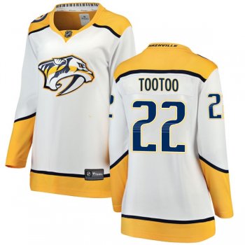 Women's Jordin Tootoo Nashville Predators Fanatics Branded Away Jersey - Breakaway White