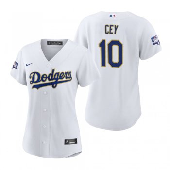 Women's Dodgers Ron Cey White Gold 2021 Gold Program Replica Jersey