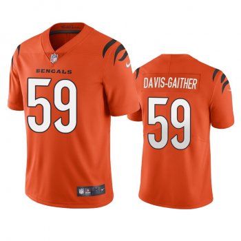 Men's Cincinnati Bengals Akeem Davis-Gaither Orange 2021 Vapor Limited Jersey