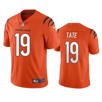 Men's Cincinnati Bengals Auden Tate Orange 2021 Vapor Limited Jersey