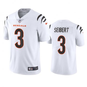 Men's Cincinnati Bengals Austin Seibert White 2021 Vapor Limited Jersey