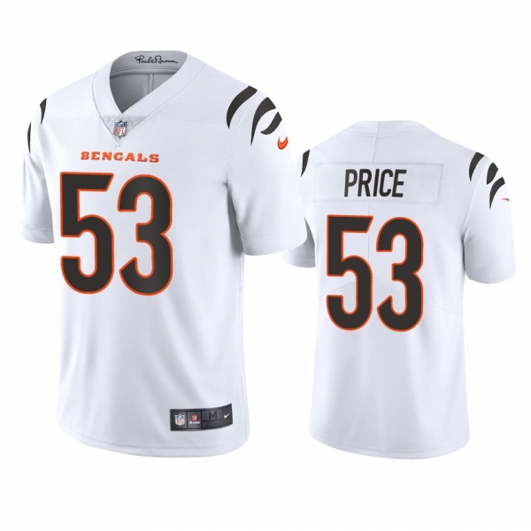 Men's Cincinnati Bengals Billy Price White 2021 Vapor Limited Jersey