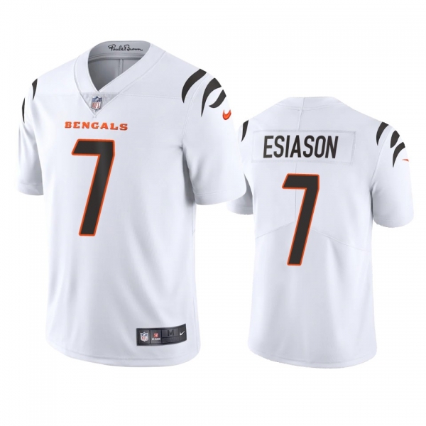 Men's Cincinnati Bengals Boomer Esiason White 2021 Vapor Limited Jersey